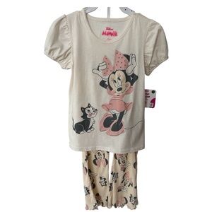 Disney Girls Minnie Mouse Set—Tshirt & Pants,size 6